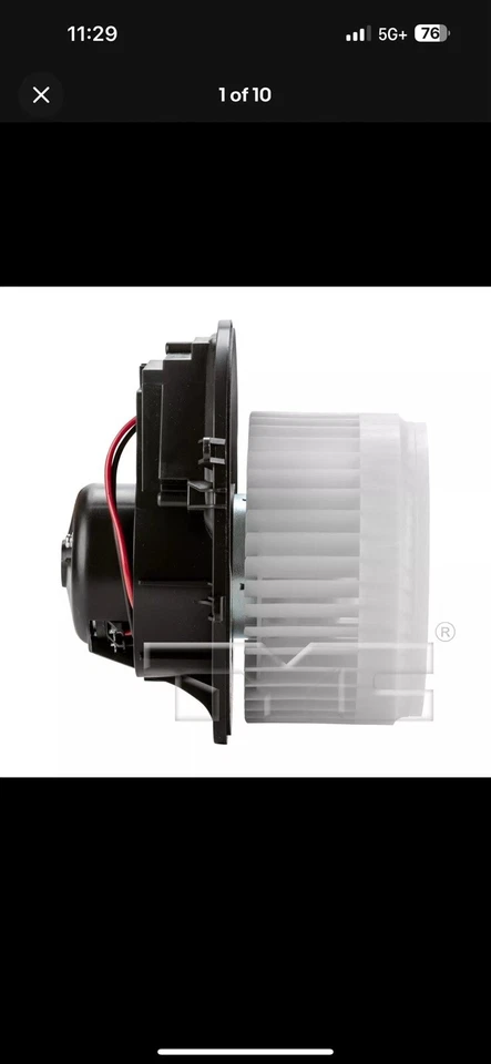 Conjunto de soplador condensador de aire acondicionado TYC 700186 para 99-14 Volvo S60 S80 V70 XC70 XC90 Foto 2 de 2