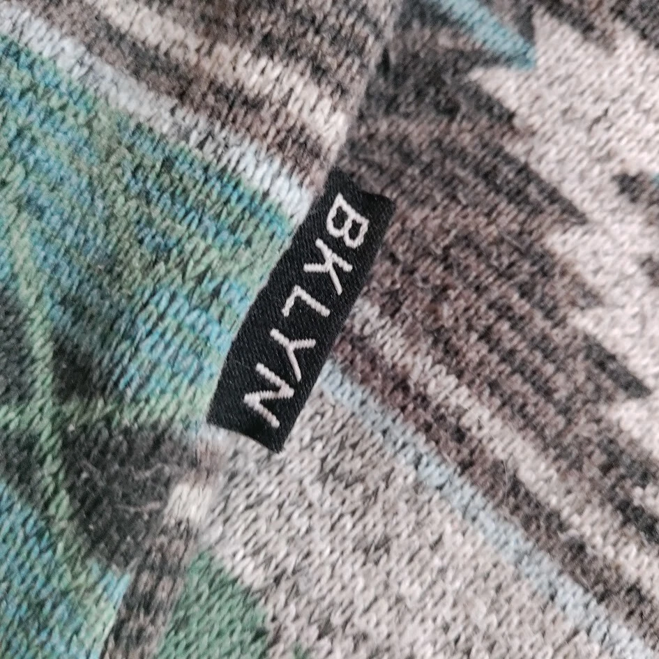 VETEMENTS Felpa con cappuccio tribale in tessuto Brooklyn uomo piccola blu *senza perizoma*