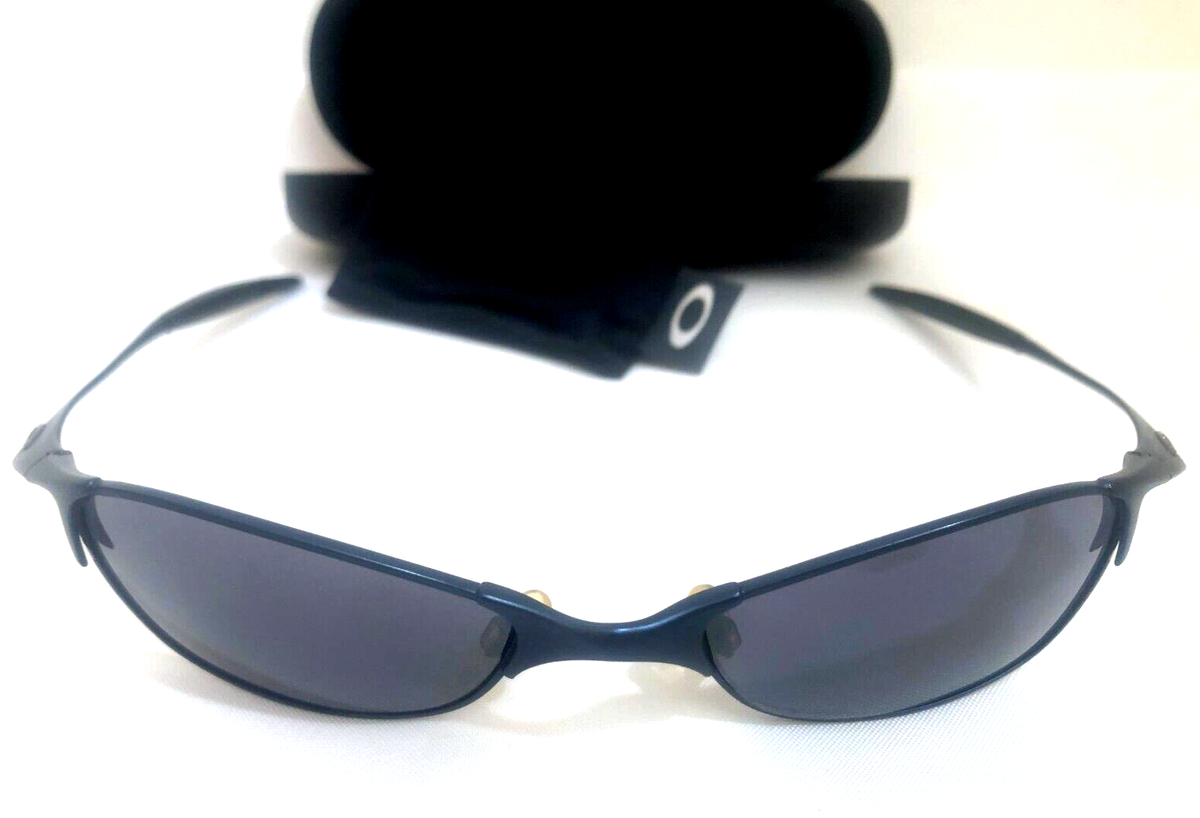 Oakley Wiretap 1.0 サングラス 交換レンズ付き ’05年廃番品 RARE OAKLEY WIRE TAP 1.0 SUNGLASSES Cobalt Blue Frames w/ Black
