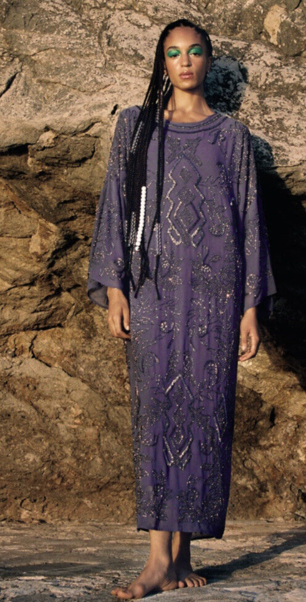 VIP【関税送料無料】希少 The Attico Zebra Print Caftan Buy Floral Print One Shoulder Kaftan Top Grey For Women