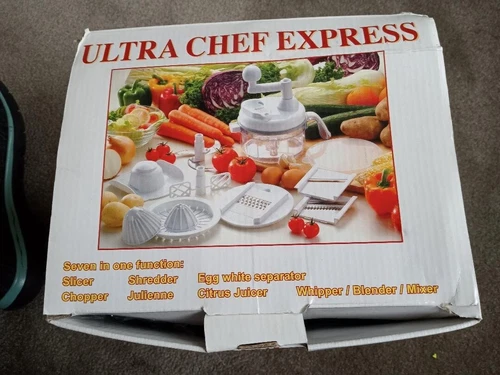 Ultra Chef Express Salsa Maker, Food Processor, Chopper, Mixer, Blender, Slicer