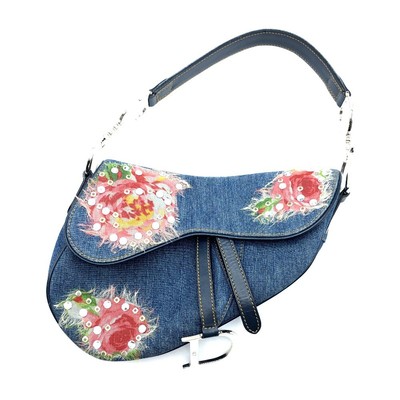 denim saddle bolsa