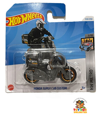 Hot Wheels Honda Super Cub Custom TREASURE HUNT 2024 HTF23 im Maßstab 1:64