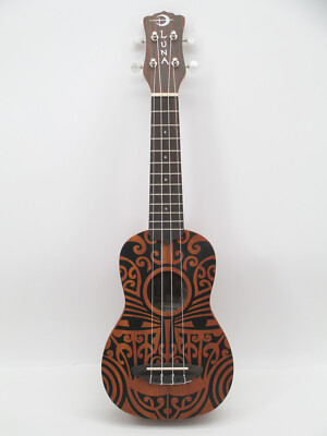 【美品】LUNA UKE TRIBAL6 ルナ ミニギター アメリカ UKE TRIBAL 6-STRING GUITARLELE - MAHOGANY