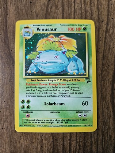 Venusaur 18/130 Base Set 2 Holo Rare NM - Picture 2 of 7