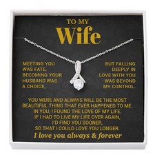 To My Wife Necklace, Christmas Gifts For Women, Anniversary Gift For Wife