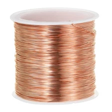 328 Feet Solid Pure Copper Wire 28 Gauge 0.3mm Copper Tone