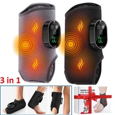 Electric Foot Ankle Massager Relieve Ankle Pain 6 Heat Levels, 3 Vibration Modes