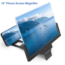F3 14" Phone Screen Video Amplifier Foldable Stand 3-5X Zoom for All Smartphones