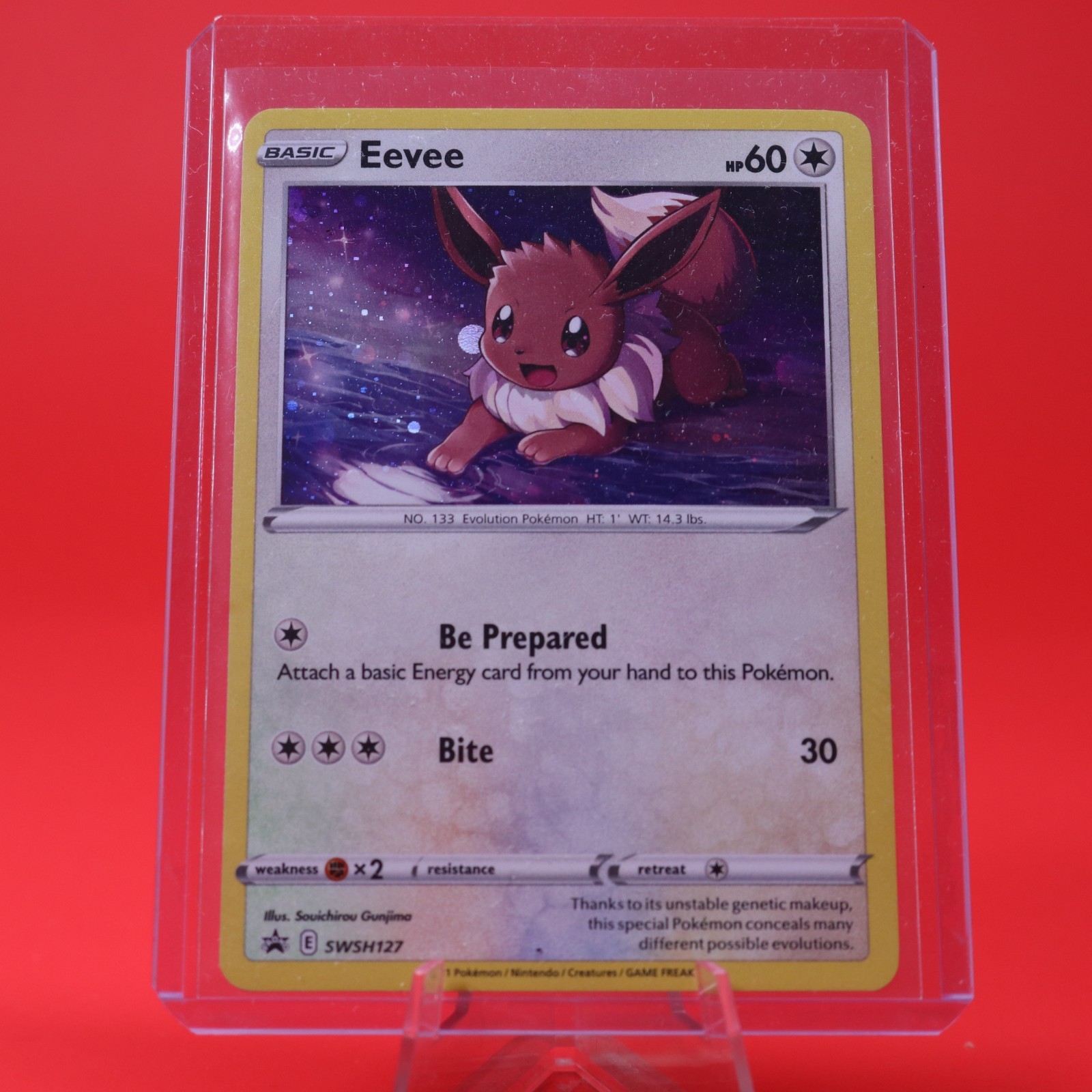 2021 Pokémon TCG Sword & Shield Black Star Promo SWSH127 Eevee