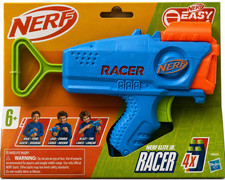 Hasbro NERF Elite Junior Racer Easy Play Dart Blaster 4 Darts Ages 6 New