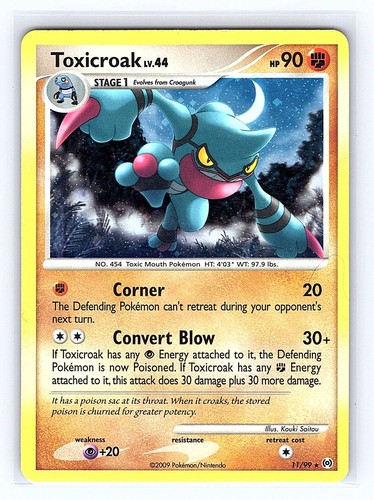 Toxicroak - Arceus 11/99 - Holo Rare Holo HP