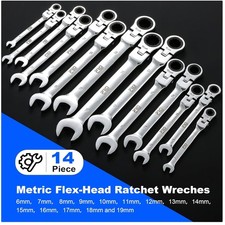 Versatile 14-Piece Metric Combination Wrench Kit