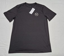 Puma Mens Level Up Layere Sports Casual Tee Puma Black Recycle Comfy Materials