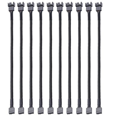 10pcs 4 Pin PWM Fan Extension Power Cable Connector Case Male to Female for C...