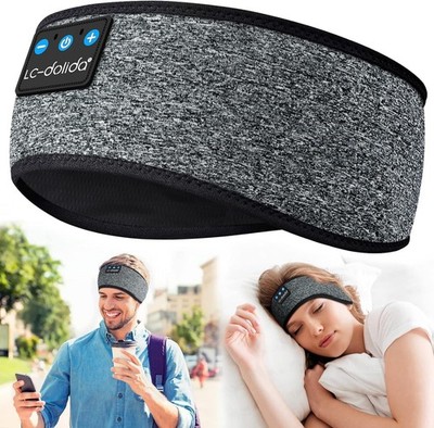 Sleep Headphones Headband Bluetooth 5.4, Sports Headband Earphones Wireless U...