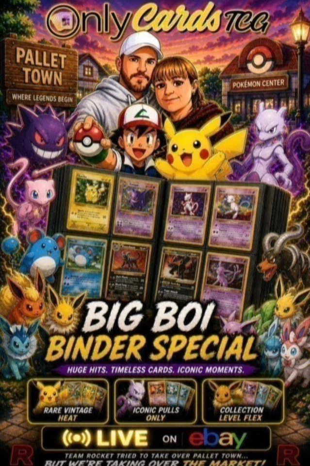 OnlyCardsTCG Pokemon Stream **BIG BOI BINDER NIGHT**