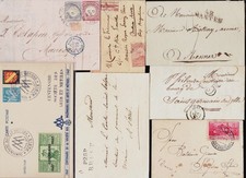 Lot Histoire Postale : 7 Plis anciens France & Étranger (Argentine, Italie), Cac