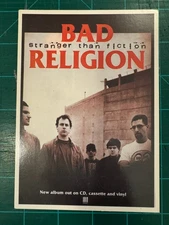 Bad Religion Stranger than Fiction 1994 Album Vintage Promo Postcard Unposted