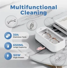 Ultrasonic Jewelry Cleaner – Portable Ring Cleaning Machine for Sparkling Shine