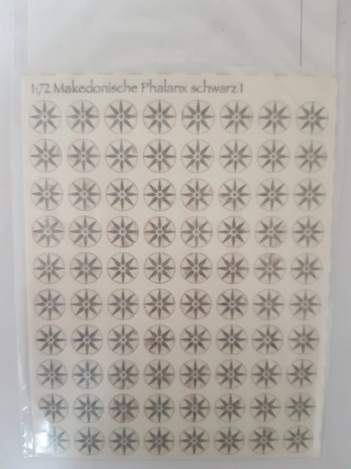 Shildschmie 1/72  - Falange macedone  nero 1 (Decals) - Immagine 2 di 2