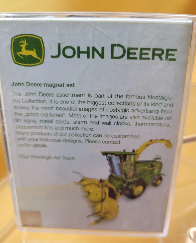 John Deere Magnet-Set "Nostalgie Art" in OVP ausgefallene Edition  sauber - Bild 3 von 4