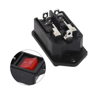 Efficient Power Management IEC Connector Socket with Illuminated Switch