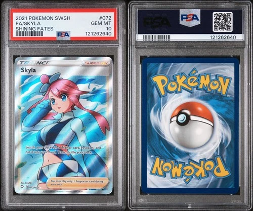 Pokémon Card TCG, PSA 10, Skyla, 2021 Shining Fates #072