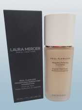 LAURA MERCIER REAL FLAWLESS WEIGHTLESS PERFECTING FOUNDATION 2C2 SOFT SAND 1 OZ.
