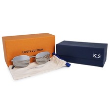 Louis Vuitton Z1353E LV Catch Pilot Metal Silver Gray Sunglasses M0240 With Box
