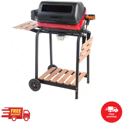 Rotisserie Electric Grill with Shelf