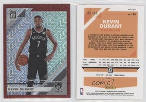 2019-20 Panini Donruss Optic Choice Red Prizm /88 Kevin Durant #112