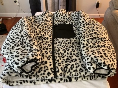 Lovers Under The Influence 2XL Zebra Coat Women s Retail $328 New With Tags