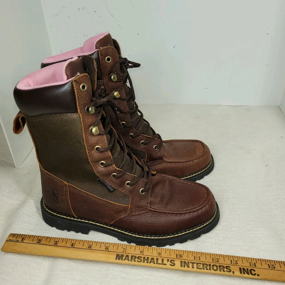 Botas de Montaña Gander Mujer Talla 9 Marrón Cuero Bota Aislada Caza Caminata Foto 3 de 4