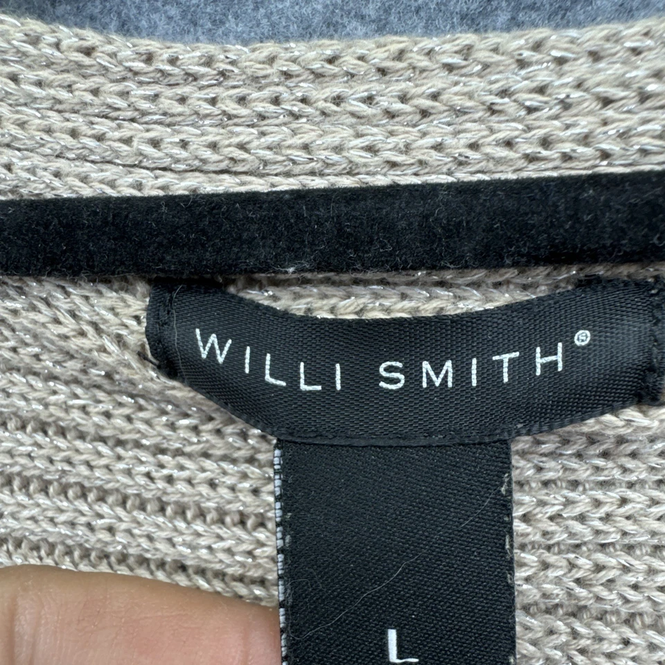 Cárdigan de punto abierto Willi Smith para mujer L beige, manga larga Foto 4 de 4