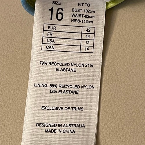 Costume da bagno donna Seafolly standard bralette bikini top nuovo con etichetta taglia 12 - Foto 11 di 11