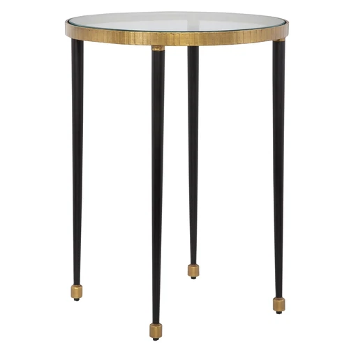 Uttermost Stiletto Antique Gold Side Table - Picture 2 of 3