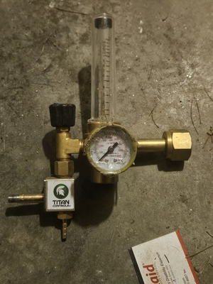 #ad Titan Controls Gas Welding Regulator with Pressure Gauge and Flow Meter $77.00