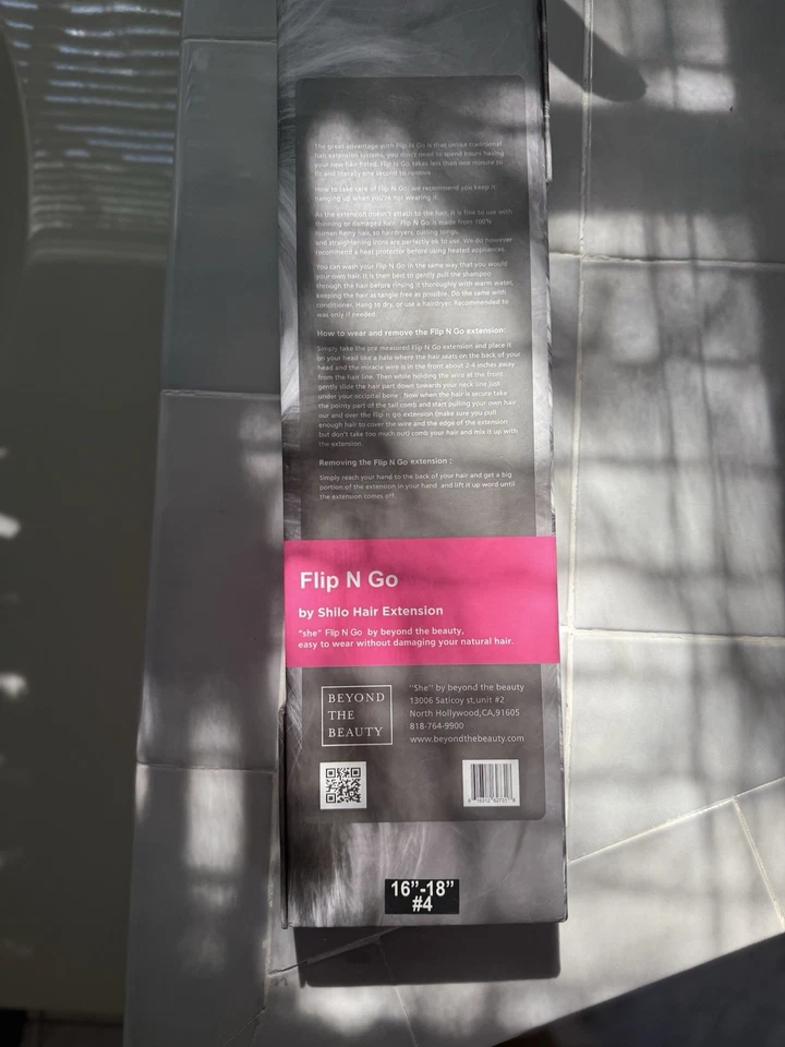 Extensión de cabello SHE Flip N Go By Shilo 16"-18" #4 | Cabello humano 100 % Remy | Nueva Foto 3 de 4