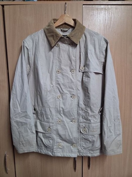 Women Barbour Jacket Beige Waterproof & Breathable