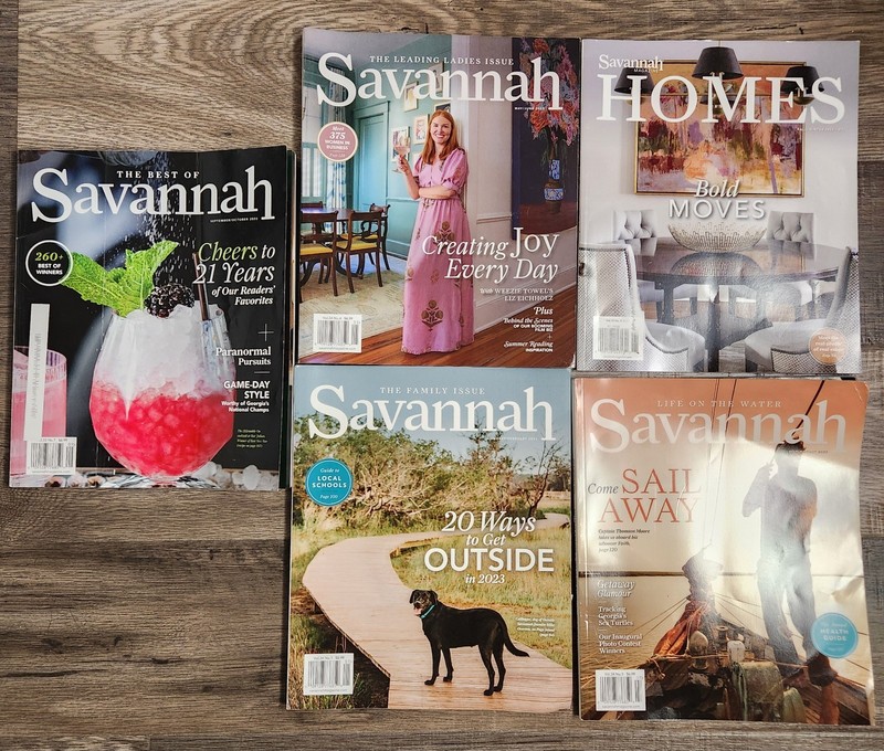 Lot Of 5 Savannah Mag~Cooking~Home Decor~Outdoor~Family~Best Of Savannah Georgia