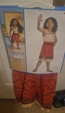Disney Moana 2 Small Size 4-6x Child Costume