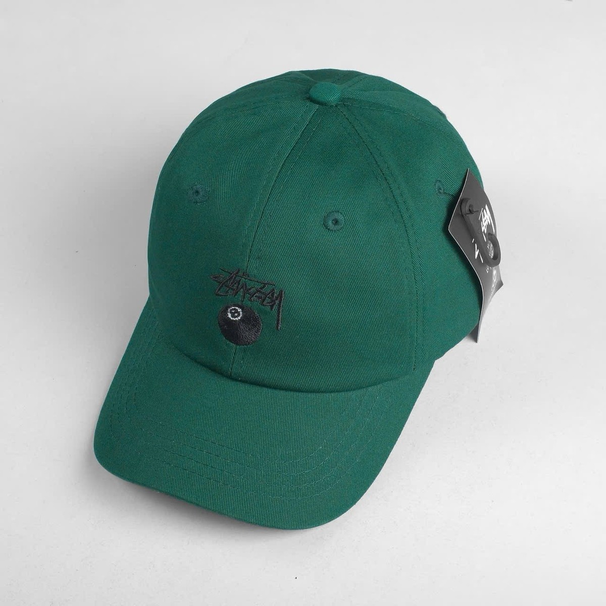 ロゴリボンのウールハット グリーン Stussy 8 Ball Strapback Hat – Green Cap – Streetwear – Adjustable