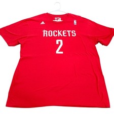 Adidas Houston Rockets Patrick Beverley 2 Red NBA Graphic T-Shirt Mens XL