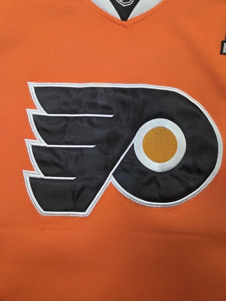 Camiseta Philadelphia Flyers para mujer XL naranja NHL hockey Claude Giroux 28 Reebok Foto 4 de 4