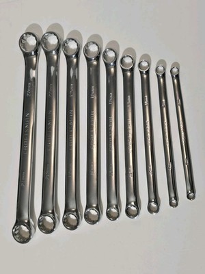 Vintage Craftsman 9pc Full Polish Metric Double Box End