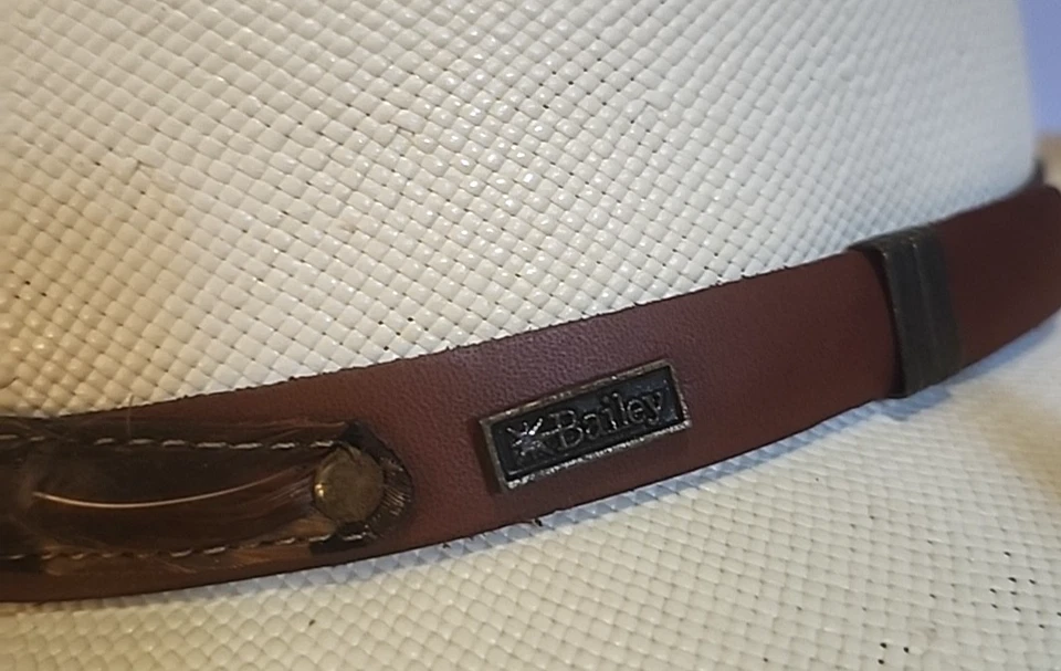 Sombrero Bailey Fedora Panamá Marfil Talla Grande Ligero Verano Crucero Foto 2 de 4