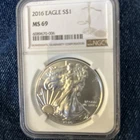 2016 $1 American Silver Eagle NGC MS69 Brown Label