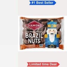 Brazil Nuts In Shell 16 oz Bag Non GMO Kosher Raw Snack Healthy Baking
