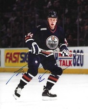 Signed  8x10 JANNE NIINIMAA Edmonton Oilers Autographed Photo - COA